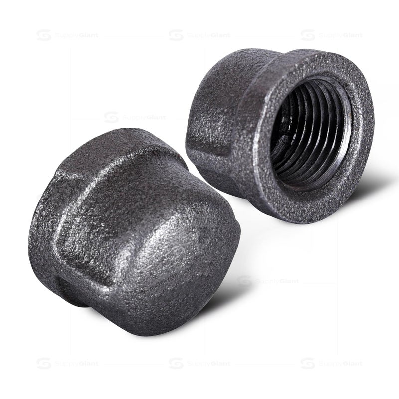 SUPPLYGIANT Supply Giant CNDQ0012-10 Pipe Cap, 1/2 in, Black - Image 4